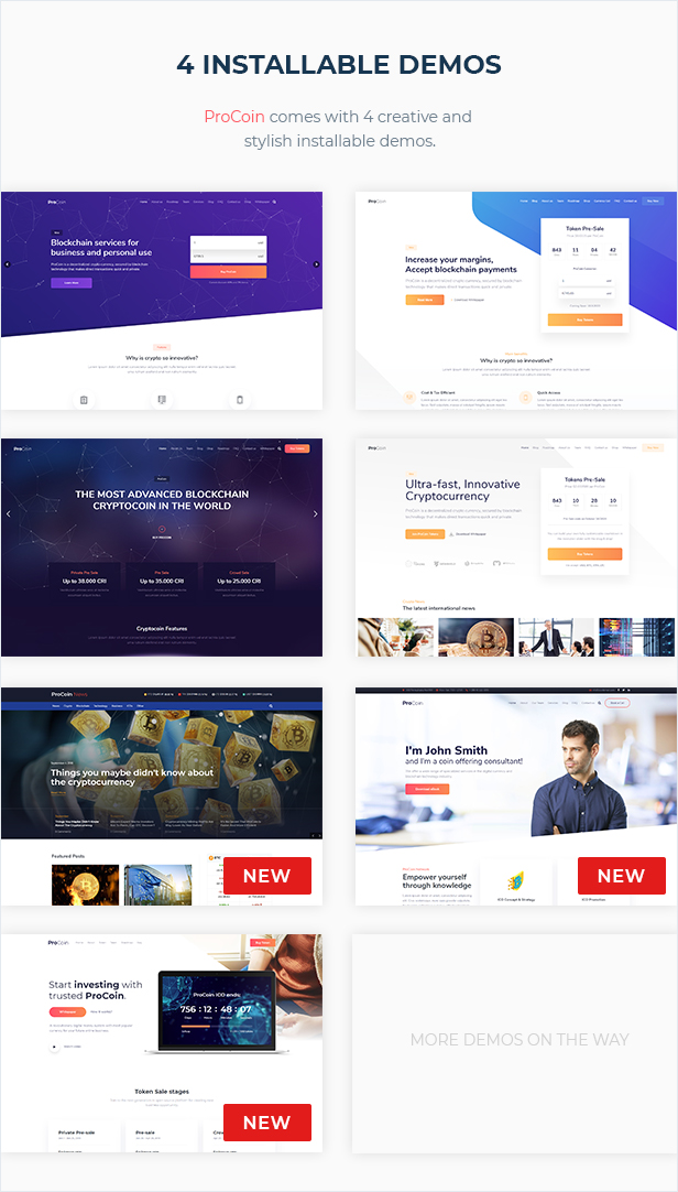 ProCoin - ICO & Cryptocurrency WordPress Theme