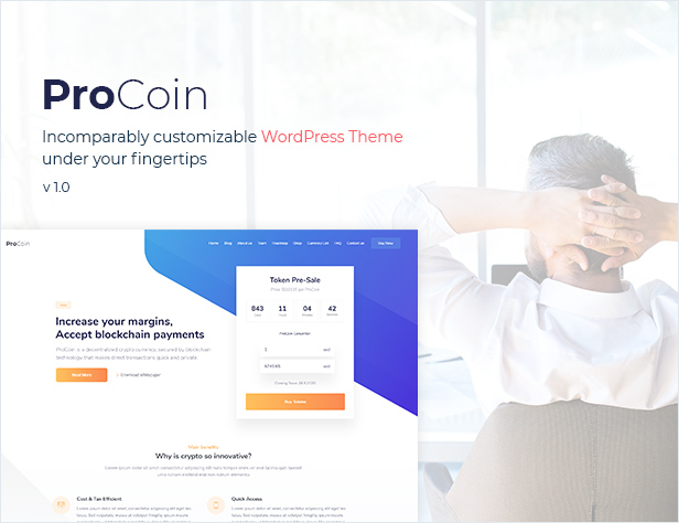 ProCoin - ICO & Cryptocurrency WordPress Theme